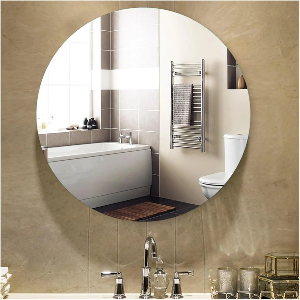Miroir Rond Sans Cadre – Diamètre 50 cm