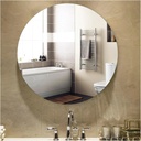 Miroir Rond Sans Cadre – Diamètre 50 cm