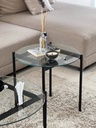 Table d’appoint Oscar PM – Verre & metal