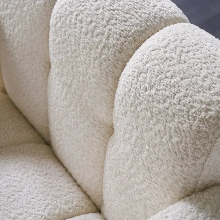 Fauteuil Aura en Tissu Bouclette