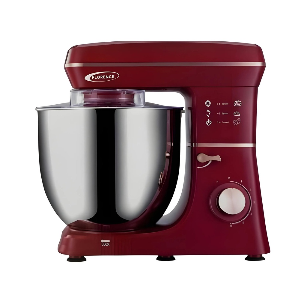 Robot Patissier Multifonction 10L – 2200W – FLORENCE Rouge