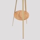 Porte manteaux Arbre Beige Metal avec etagere Bois