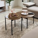 Ensemble de Tables Basses OSCAR Marron