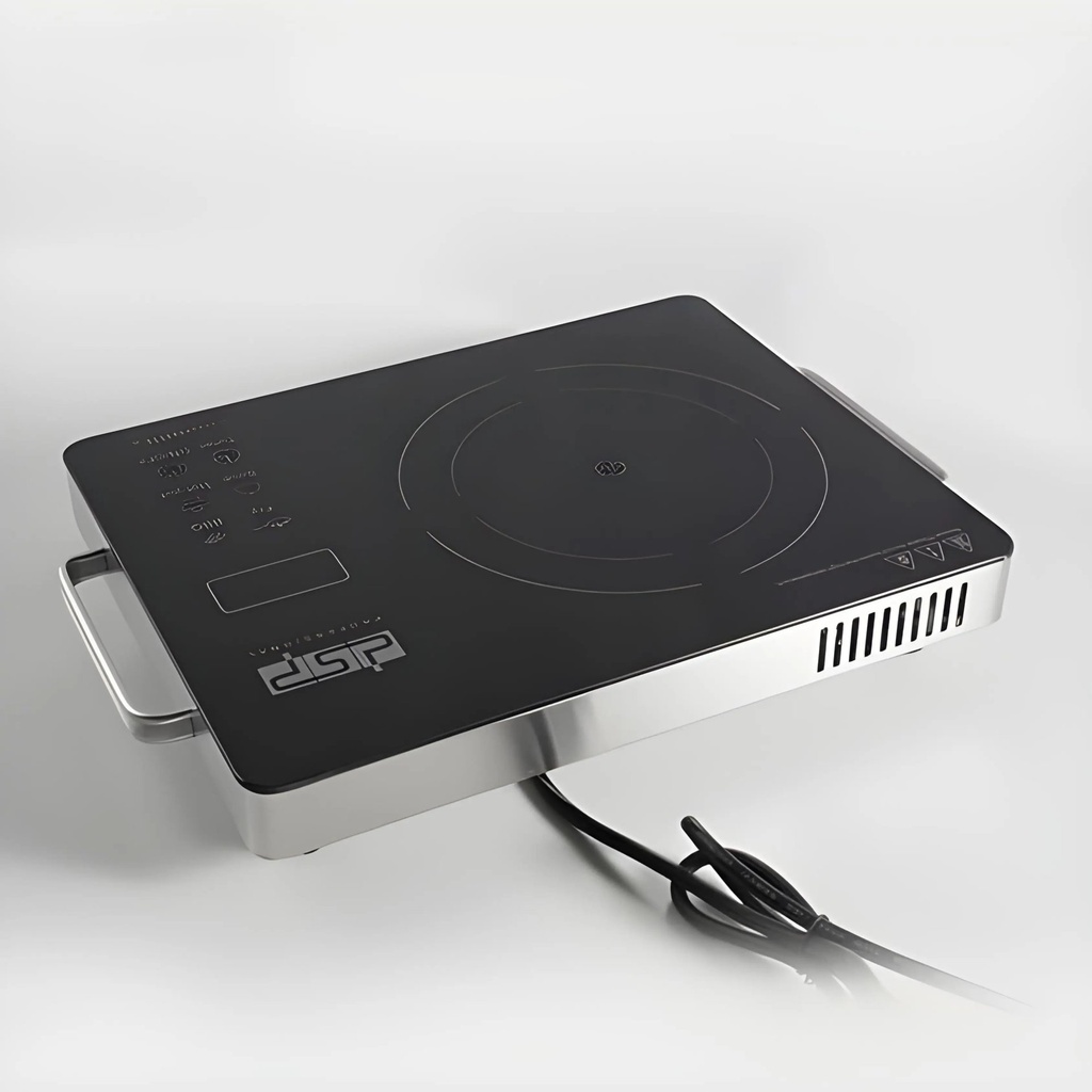 Plaque Infrarouge DSP KD5052 2000W – Écran LED – Surface Verre Noir