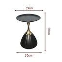 Table de Cafe NOEA – Noir & Doré