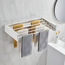 Seche Linge Mural Pliable 5 Tiges 80cm