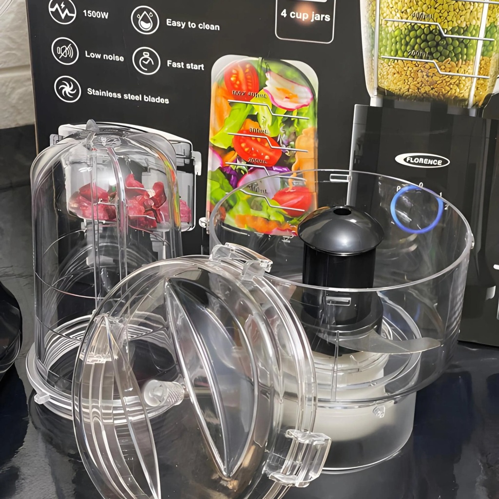 Blender Électrique 5 en 1 FLORENCE HK380 – 1500W