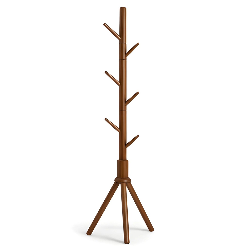 Porte-Manteau Sur Pied Design Arbre – Finition Bois Marron