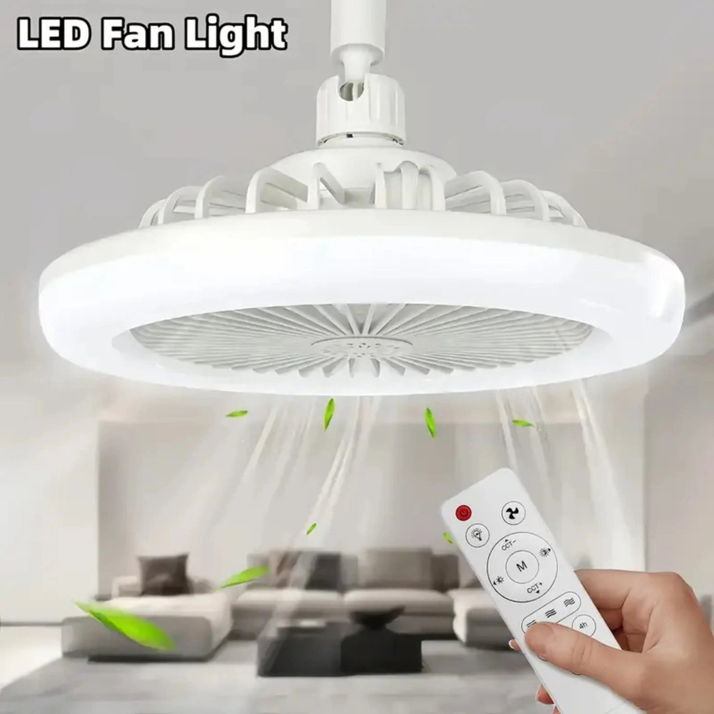 Ventilateur de plafond LED multifonction – Design moderne et silencieux