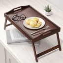 Table Pliable en Bois Fonce