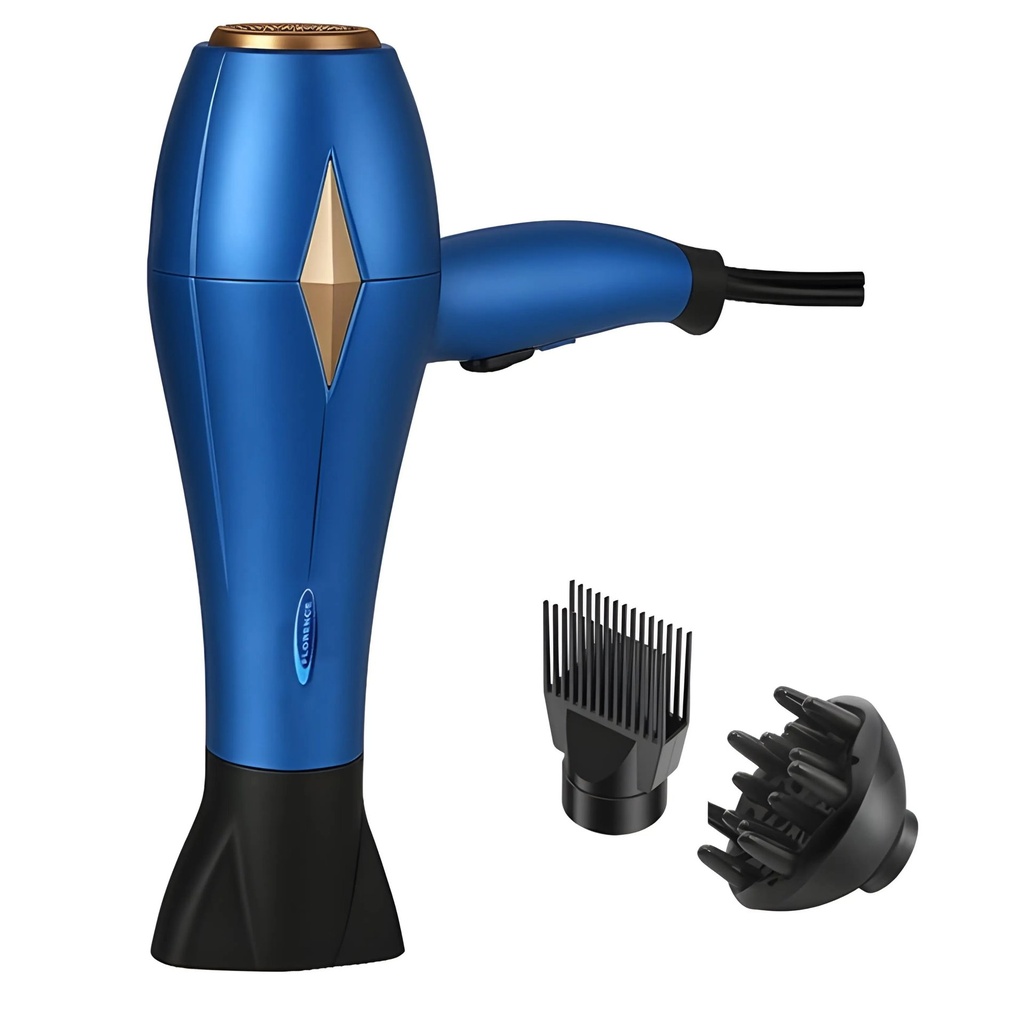 Seche Cheveux Professionnel Bleu – 2200 W Haute Puissance