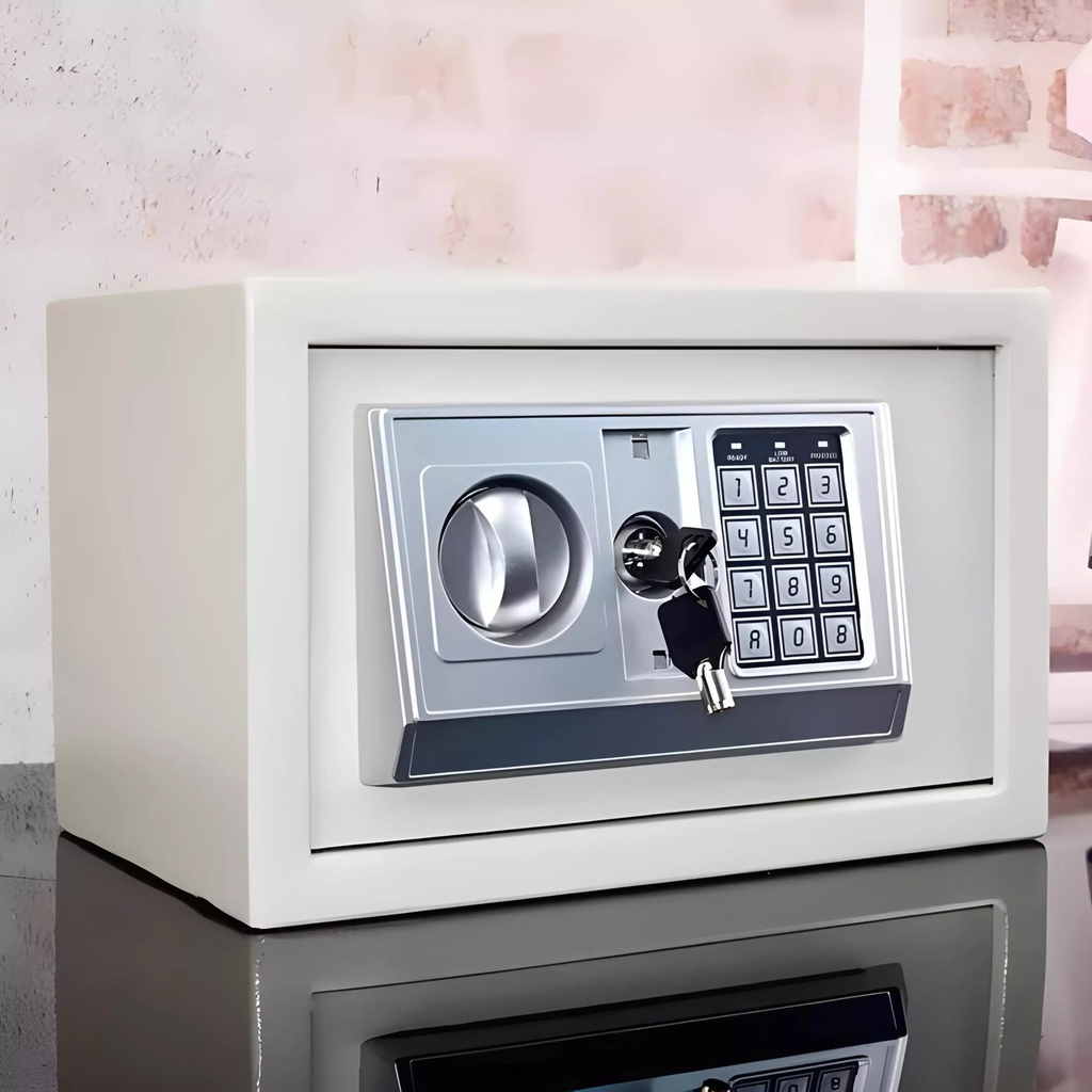 Coffre fort  Blanc avec Clavier Numérique