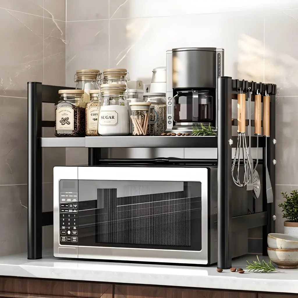 Support Extensible pour Four et Micro-ondes avec Crochet