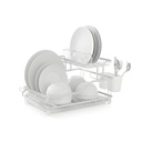 Egouttoir en Aluminium 2 Niveaux – Gris Aluminium