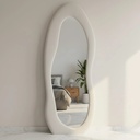 Miroir Sur Pied Organique EKOGOZLI Blanc Cassé – 170 × 65 cm