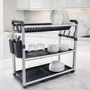 Egouttoir de Vaisselle 3 Etages en Aluminium – Silver