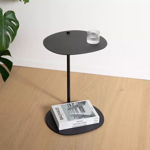 [SW-2443-J54HM] Table D’appoint En Metal Noir