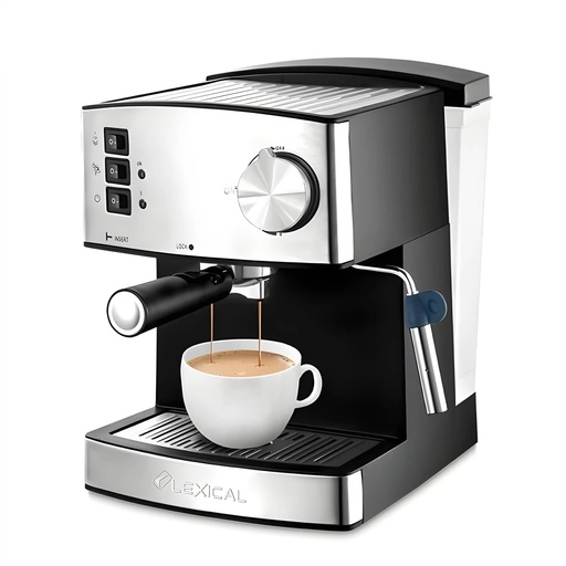 [LEX-LEM0602-SS] Machine à Café Expresso LEXICAL LEM-0602 – 20 Bars – 850W