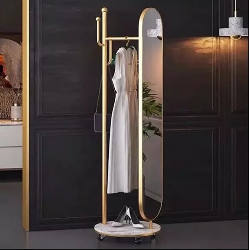 [SW-2443-WIRUK] Apolo Mirror Dore – Porte-Manteaux avec Miroir