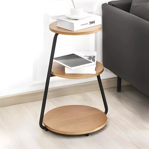 [SW-2443-LCXSN] Table d’Appoint 3 Niveaux – Couleur Sonoma