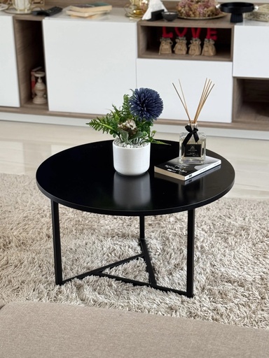 [SWTR-NR9655] Table Basse TRIKA Noir