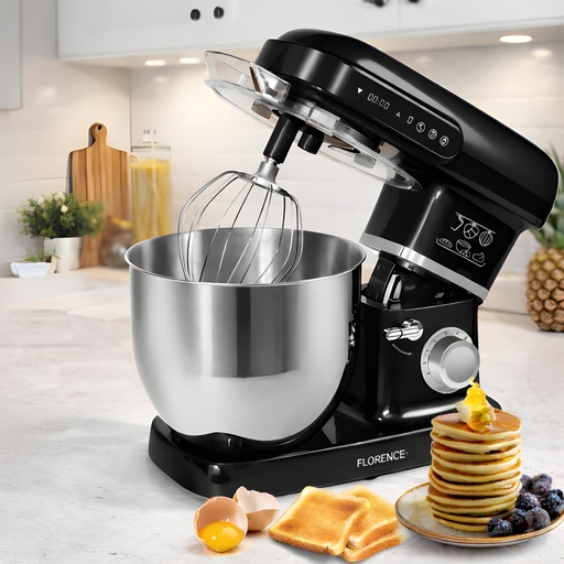 [SM-A02] Robot Pâtissier Florence ASG – 2200W Bol Inox 10L Noir