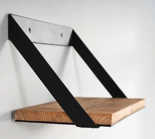 [SWET-MR9661] Etagere murale industrielle en bois & metal