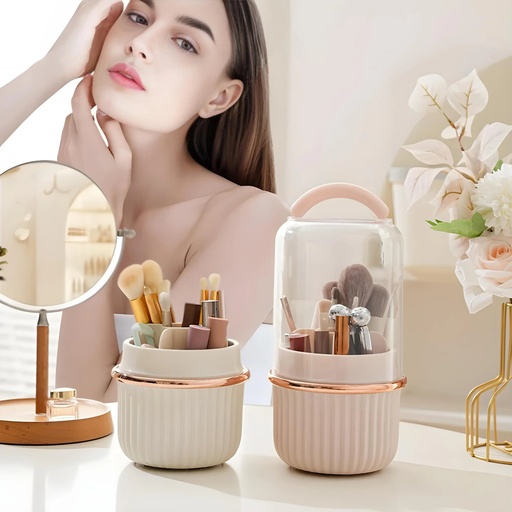 [MK360] Organiseur Maquillage Rotatif 360° avec Couvercle Étanche
