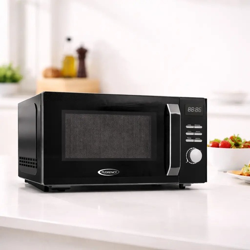 [C20UXP01-E70] Micro-ondes Florence 20L – 700W Noir Avec Afficheur