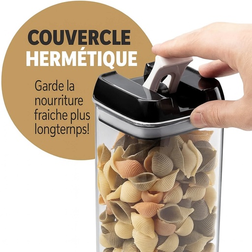 [CRH-07] Set de 7 Contenants Alimentaires Hermétiques avec Couvercles Étanches