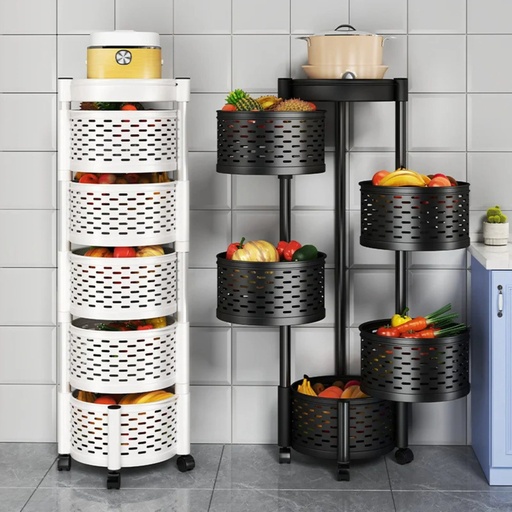 [TH-PL5-WH] Porte Legumes Blanc a 5 Paniers Multi Usages