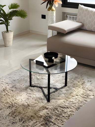 [SW-2443-AVOKP] Table Basse en Verre Trika