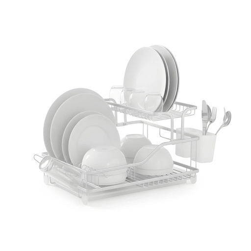 [TH-EGOUTTOIR-ALU57-GA] Egouttoir en Aluminium 2 Niveaux – Gris Aluminium