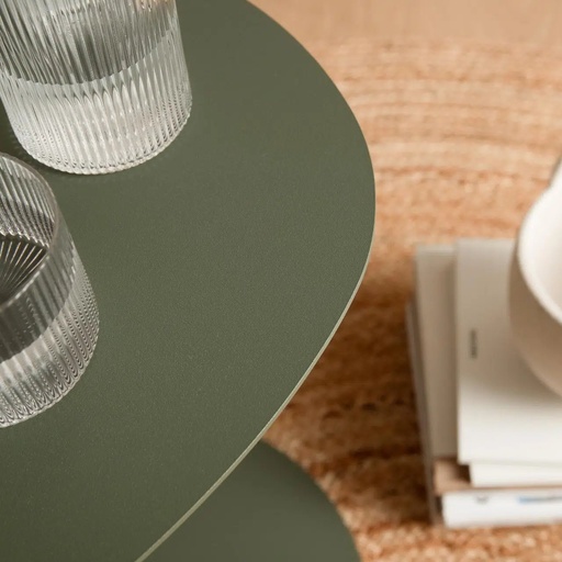 [SW-2443-WEGOQ] Table D’appoint En Metal Vert Olive